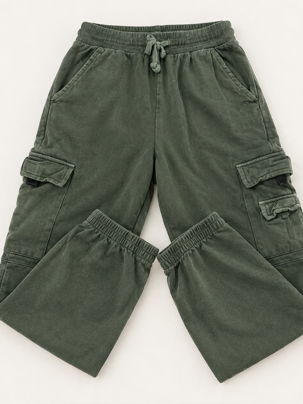Olive Cargo Jogger Pants